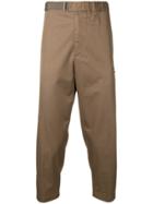 Oamc Cropped Tapered Trousers - Brown
