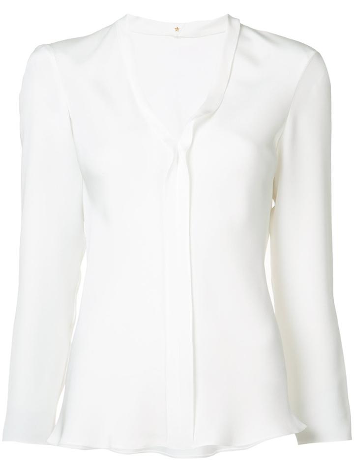 Peter Cohen Open Seam Blouse - White