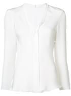Peter Cohen Open Seam Blouse - White