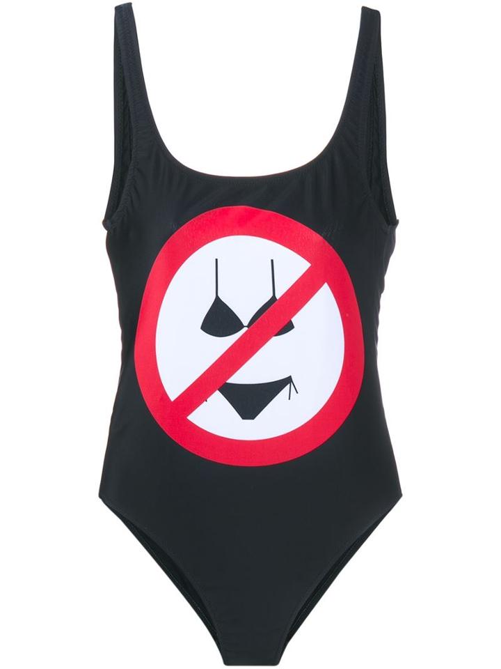 Moschino No Bikinis Allowed Swimsuit