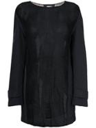 Yang Li Sheer Coat Sleeve Sweater - Black