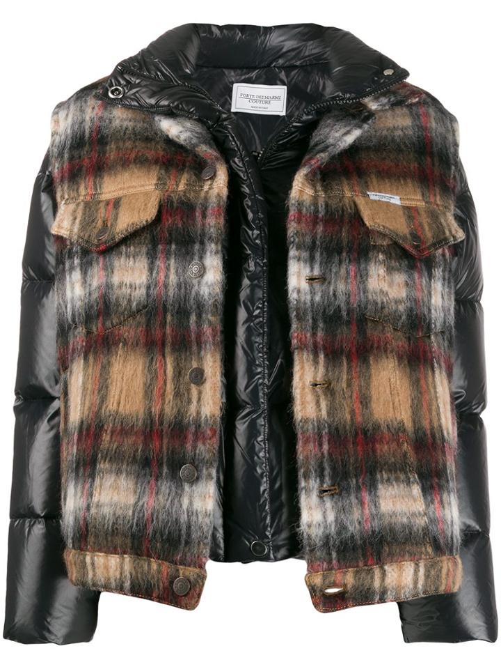 Forte Dei Marmi Couture Layered Padded Jacket - Black