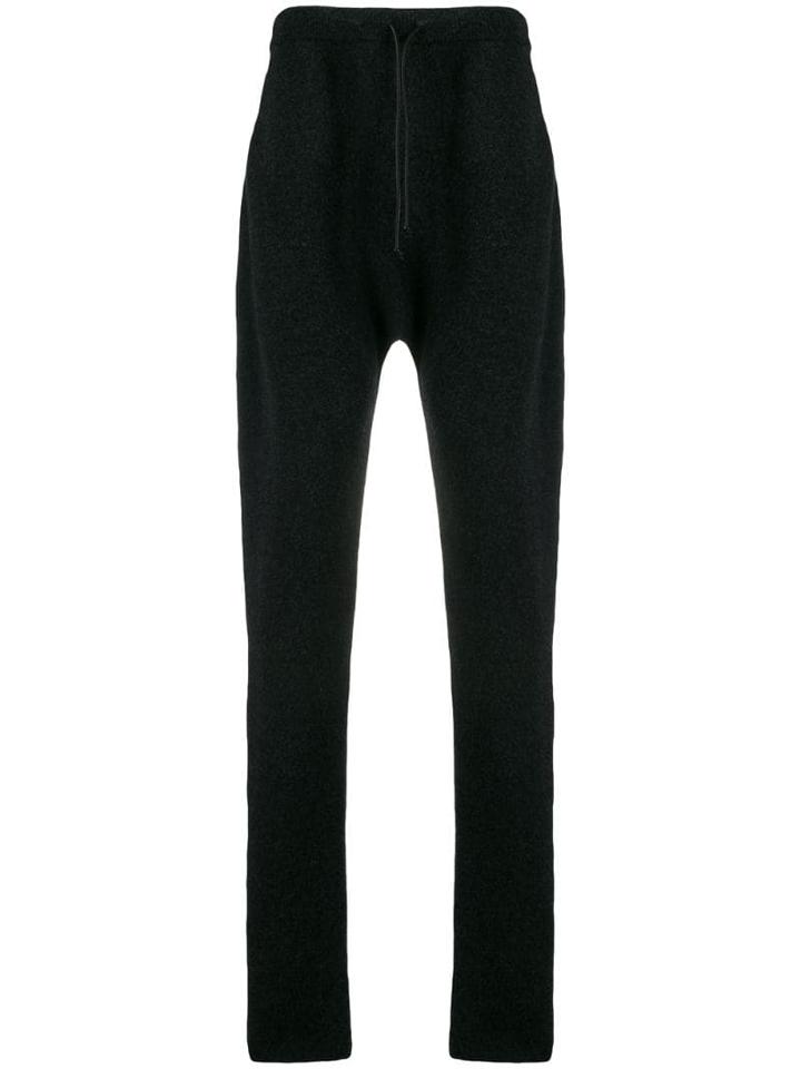 Isabel Benenato Drawstring Straight-leg Trousers - Grey