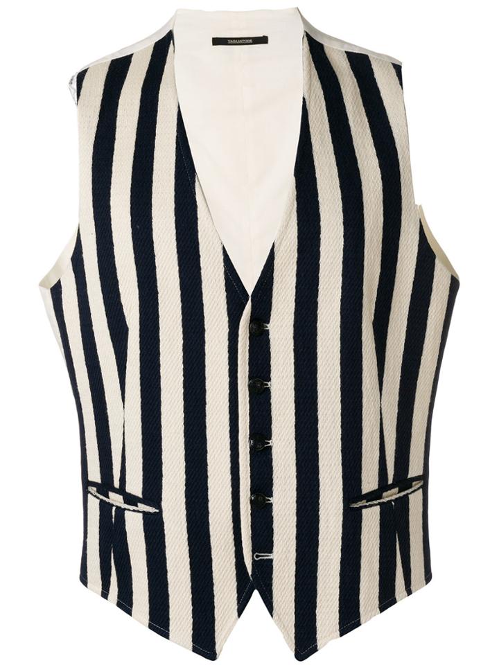 Tagliatore Striped Waistcoat - Nude & Neutrals