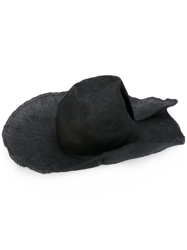 Reinhard Plank - Big Kenza Hat - Women - Straw - S, Black, Straw