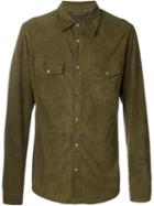 Desa 1972 Suede Shirt, Men's, Size: 48, Green, Suede