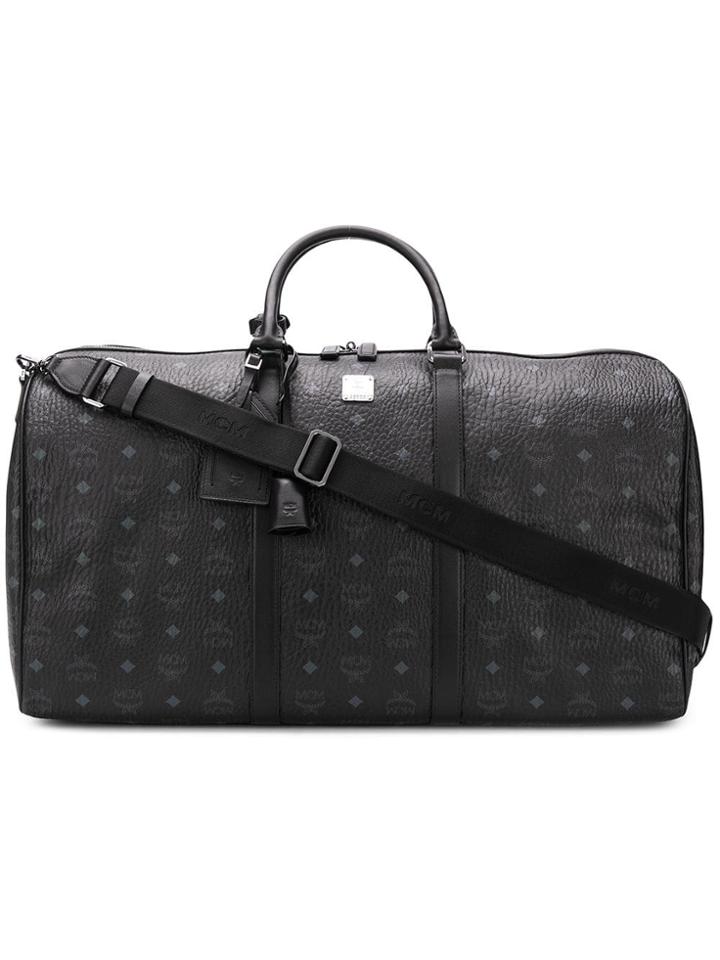 Mcm Medium Traveler Weekender - Black
