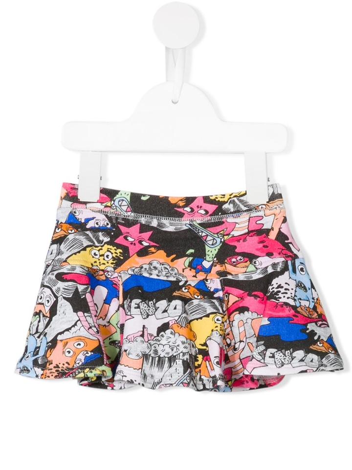 Kenzo Kids Dancing Cactus Printed Skirt, Infant Girl's, Size: 3 Mth, Pink/purple
