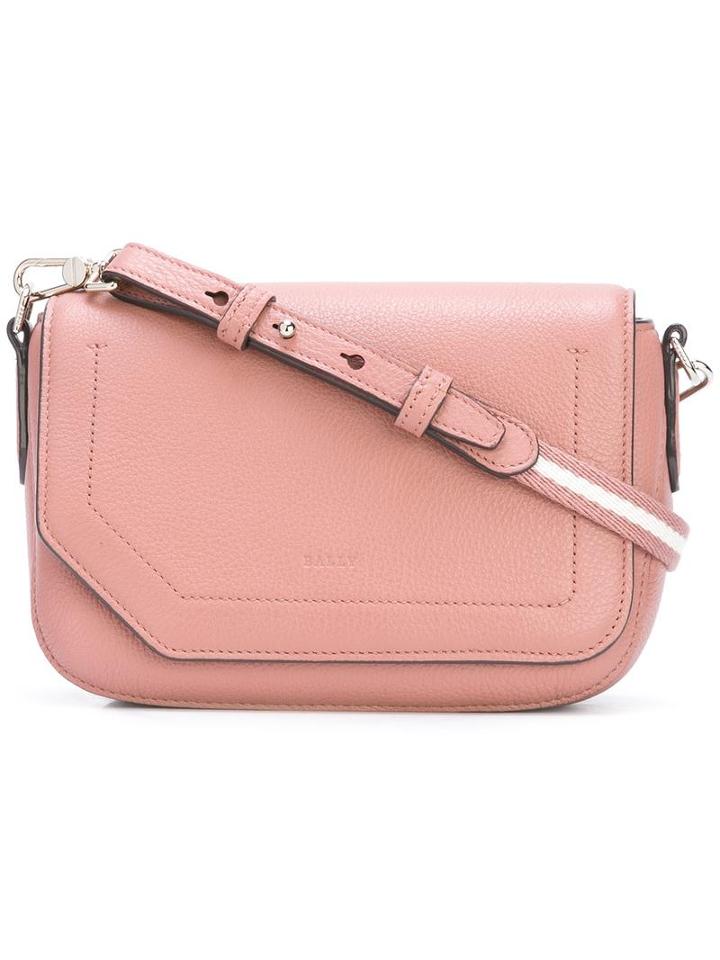 Bally Flap Closure Crossbody Bag, Women's, Pink/purple