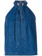 Ulla Johnson Mako Denim Top - Blue