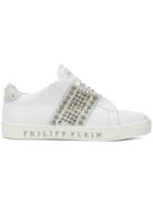 Philipp Plein Stud Detail Sneakers - White