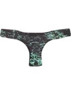 Lygia & Nanny Printed Bikini Bottoms, Women's, Size: 44, Black, Polyamide/spandex/elastane