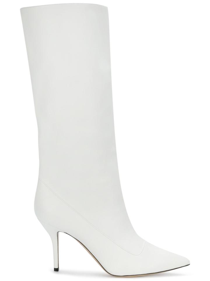 Paul Andrew Tall Pointed Boots - White