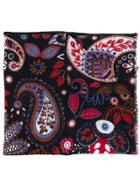 Altea Textured Paisley Patterned Scarf - Blue
