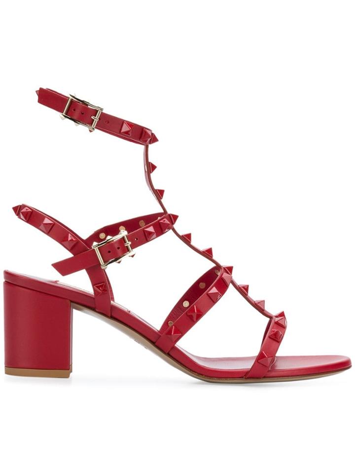 Valentino Valentino Qw1s0491vb8 0ro Rouge Furs & Skins->leather - Red