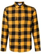 Frame Denim Checked Button-down Shirt - Yellow & Orange
