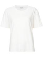 Saint Laurent Logo Embroidered T-shirt - White
