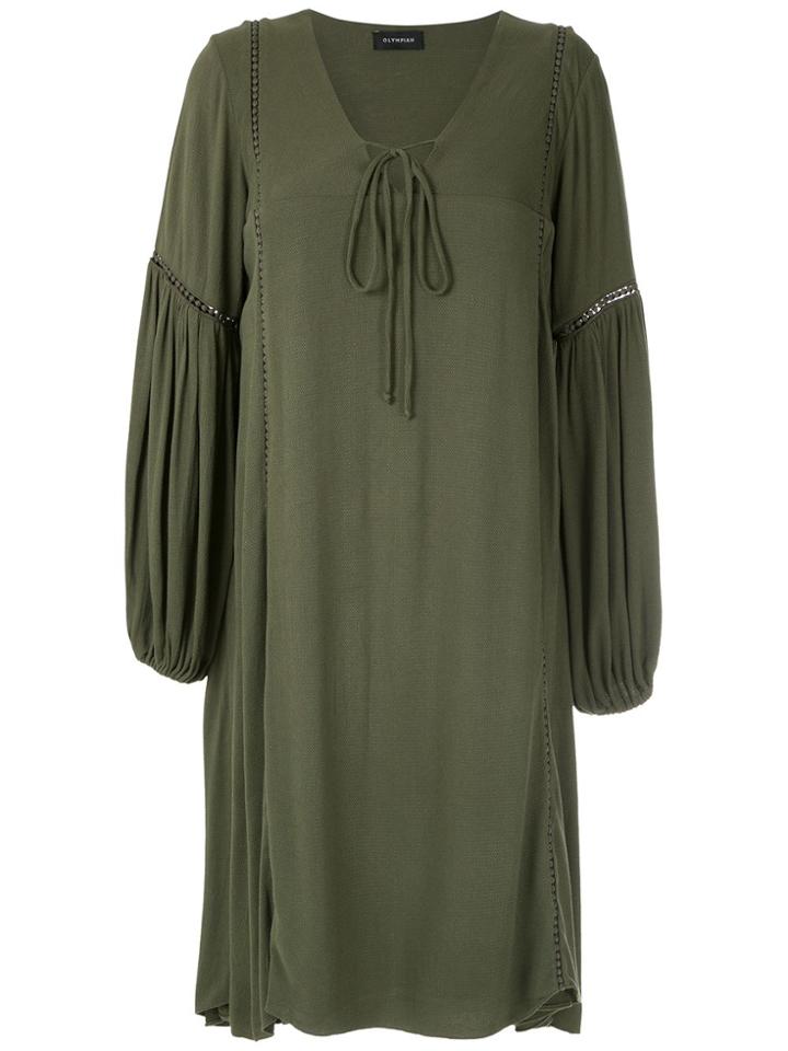 Olympiah Hagia Wide Sleeves Dress - Green