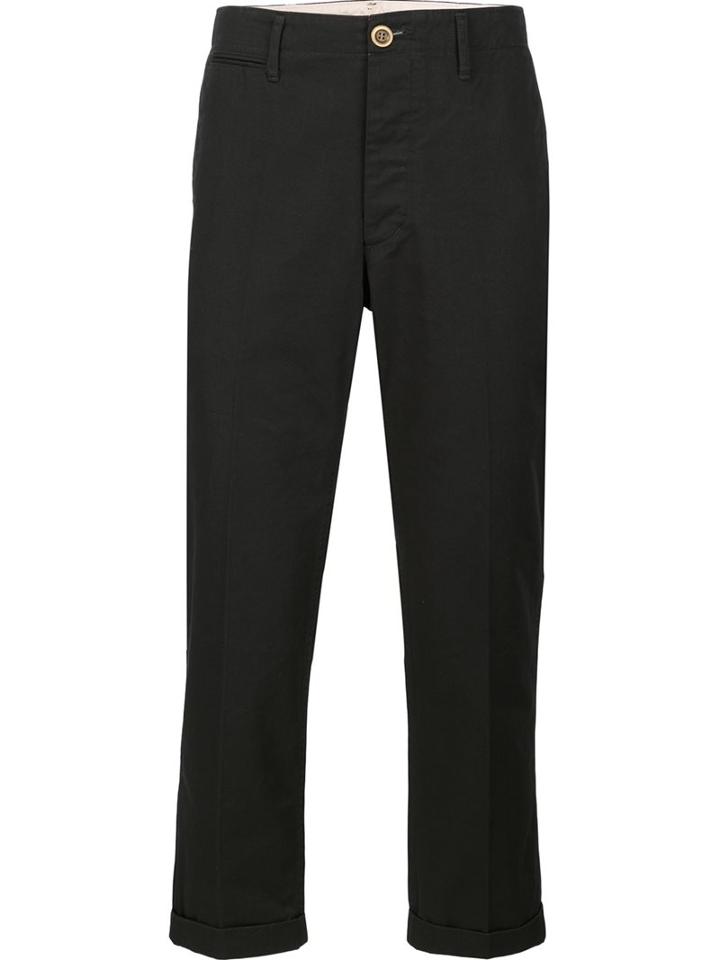 Visvim Cropped Trousers, Men's, Size: 2, Black, Cotton