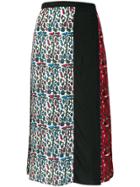 Carven Flared Midi Skirt - Multicolour