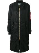 Alpha Industries Long Bomber Jacket - Black