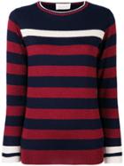 Chiara Bertani Horizontal Stripe Jumper - Blue