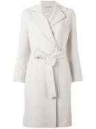 's Max Mara Belted Coat, Women's, Size: 42, Nude/neutrals, Silk/angora/virgin Wool