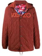 Kenzo Kenzo World Print Reversible Jacket - Brown