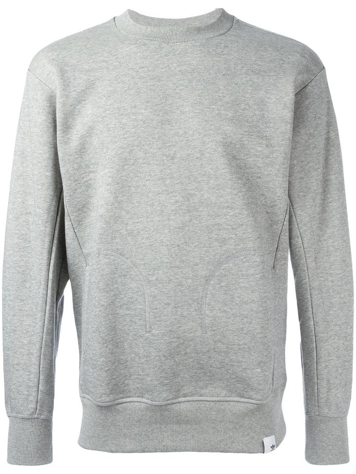 Adidas Originals Crew Neck Jumper, Men's, Size: Small, Grey, Cotton