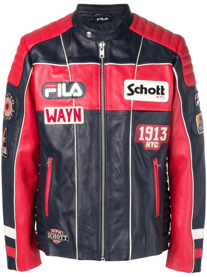 Fila X Schott Nyc Alex Jacket - Blue