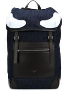 Givenchy Contrasting Panel Denim Backpack