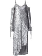 Magda Butrym Cut-out Shoulder Sequin Dress