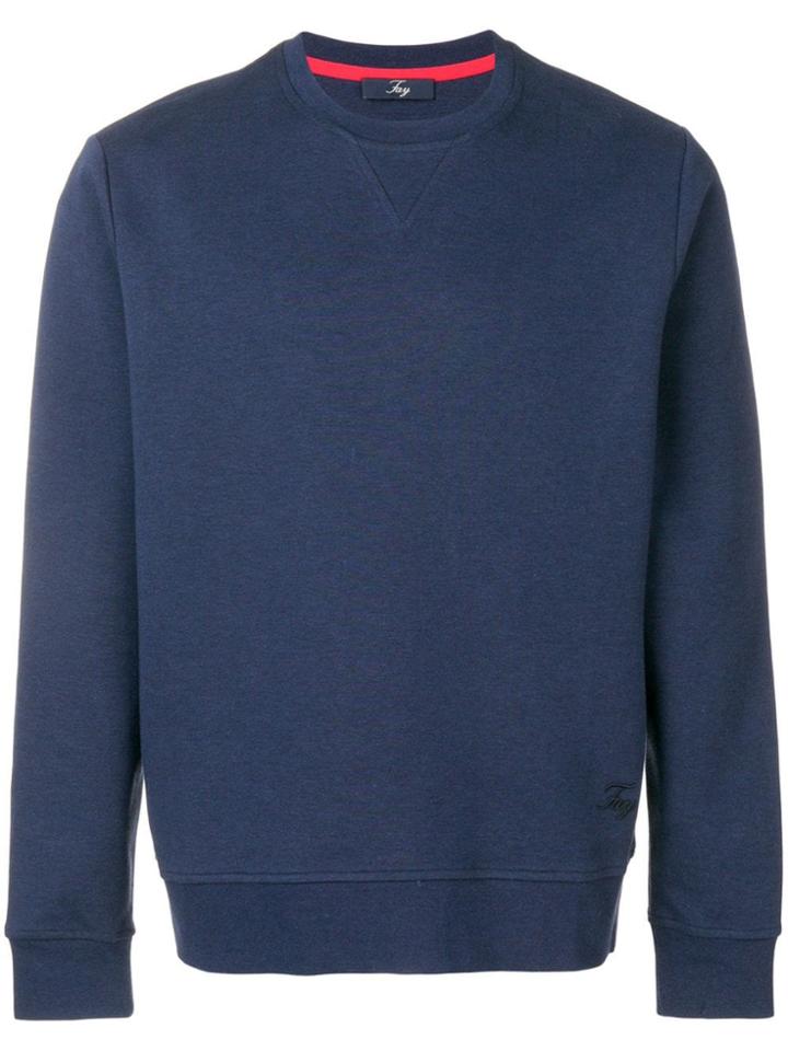 Fay Casual Crewneck Sweatshirt - Blue