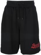 Marcelo Burlon County Of Milan 'santos' Track Shorts, Men's, Size: Xxl, Black, Polyamide/polyester
