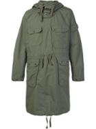 Engineered Garments Oversized Parka, Men's, Size: Large, Green, Cotton/nylon