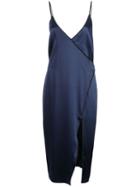 Fleur Du Mal Piped Midi Dress - Blue