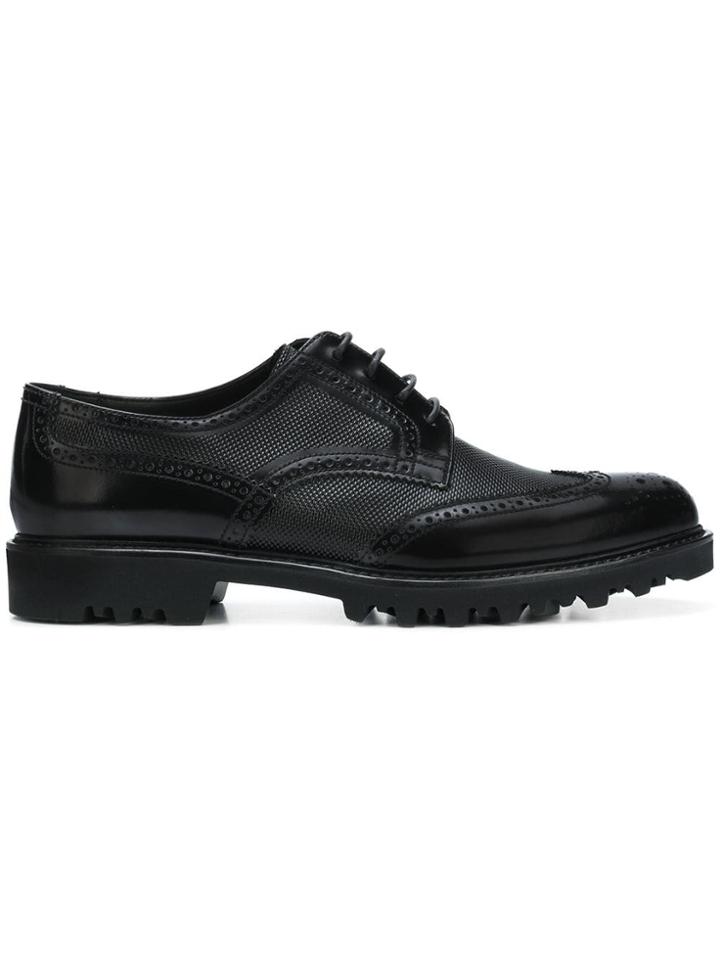 Giorgio Armani Lace-up Brogues - Black