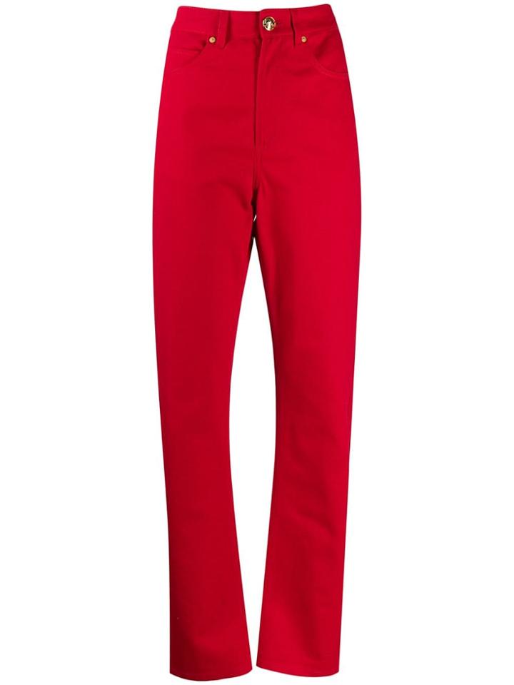 Escada High-rise Straight Jeans - Red