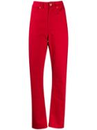 Escada High-rise Straight Jeans - Red