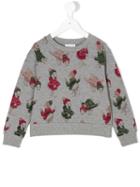 Moncler Kids - Printed Sweatshirt - Kids - Cotton/spandex/elastane - 6 Yrs, Grey