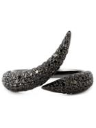 Elise Dray Diamond Snake With Tail Ring