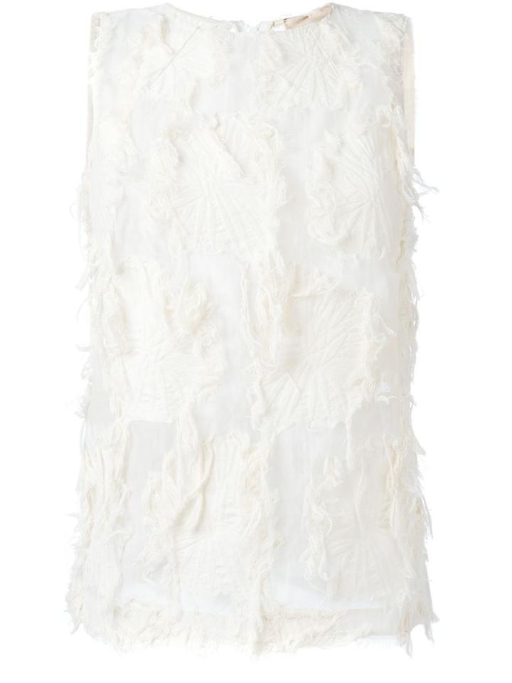 Erika Cavallini 'koyo' Top, Women's, Size: 42, Nude/neutrals, Cotton/polyamide