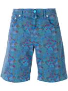 Jacob Cohen - Floral Print Shorts - Men - Cotton/spandex/elastane - 36, Blue, Cotton/spandex/elastane