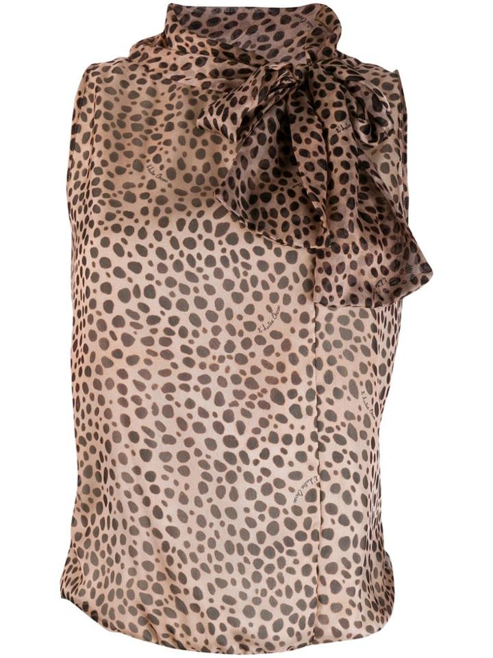 L'autre Chose All-over Print Blouse - Neutrals