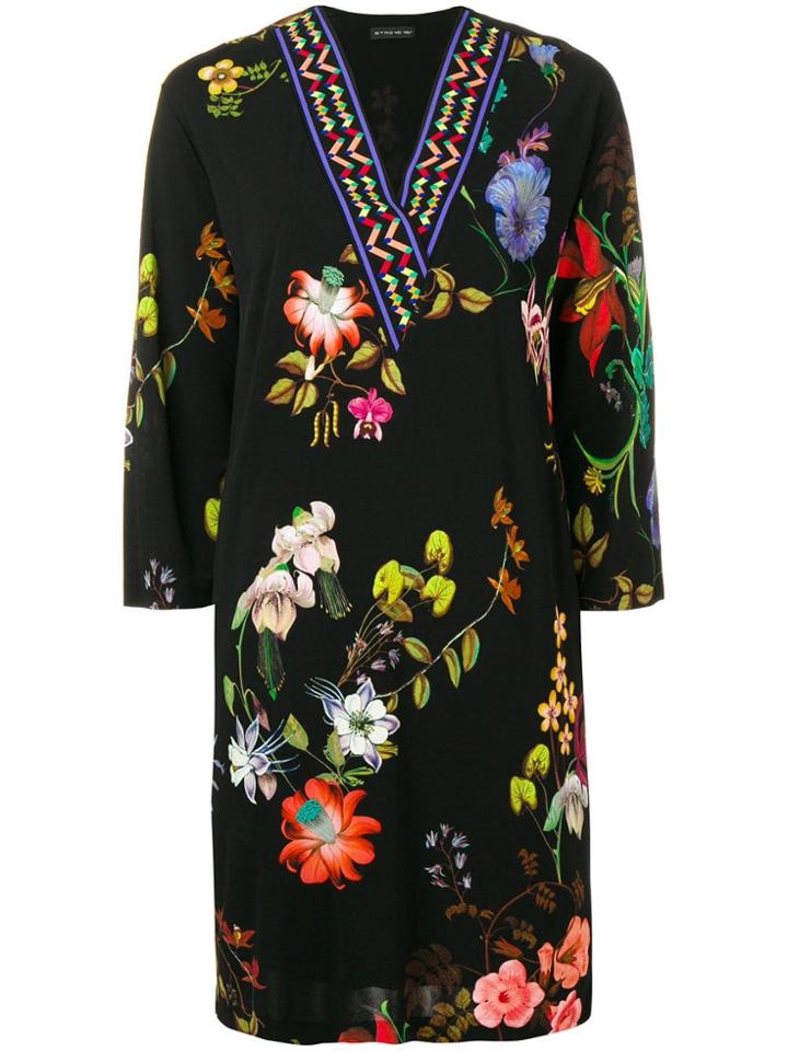 Etro Floral Shift Dress - Black