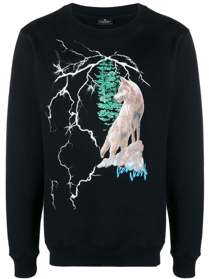 Marcelo Burlon County Of Milan Lone Wolf Sweatshirt - Black