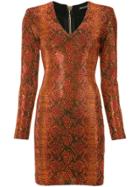 Balmain Ornamented Knit Dress - Yellow & Orange