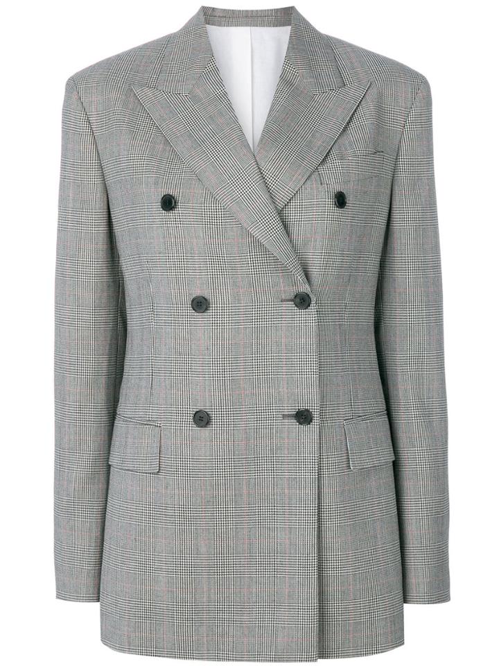 Calvin Klein 205w39nyc Double-breasted Tweed Blazer - Black
