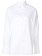 Mm6 Maison Margiela Pearly Back Strap Shirt - White