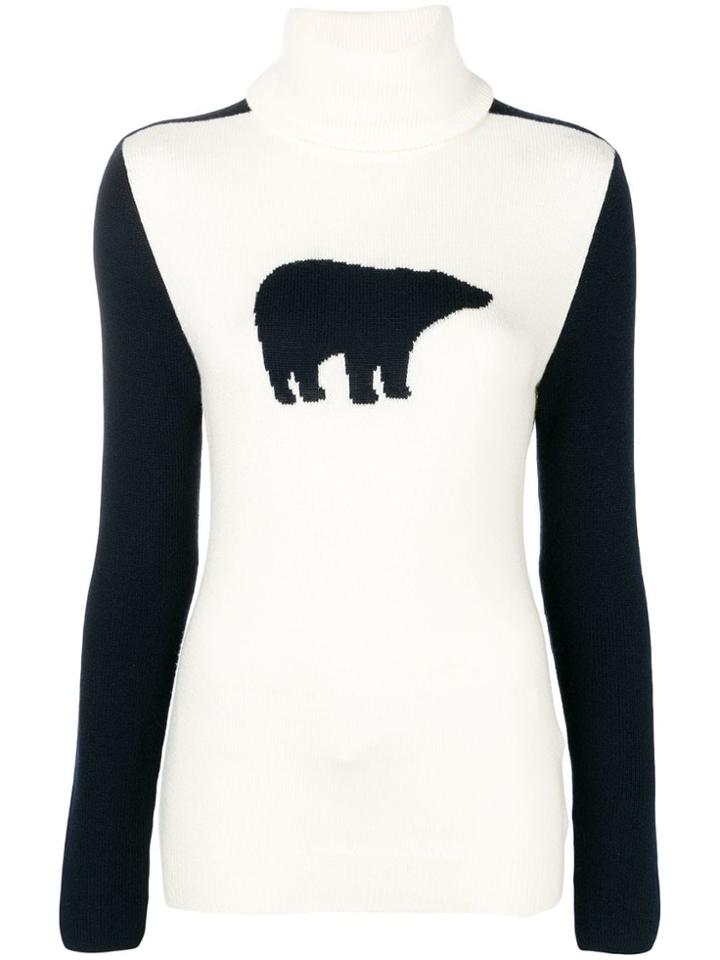 Perfect Moment Bear Jumper - White